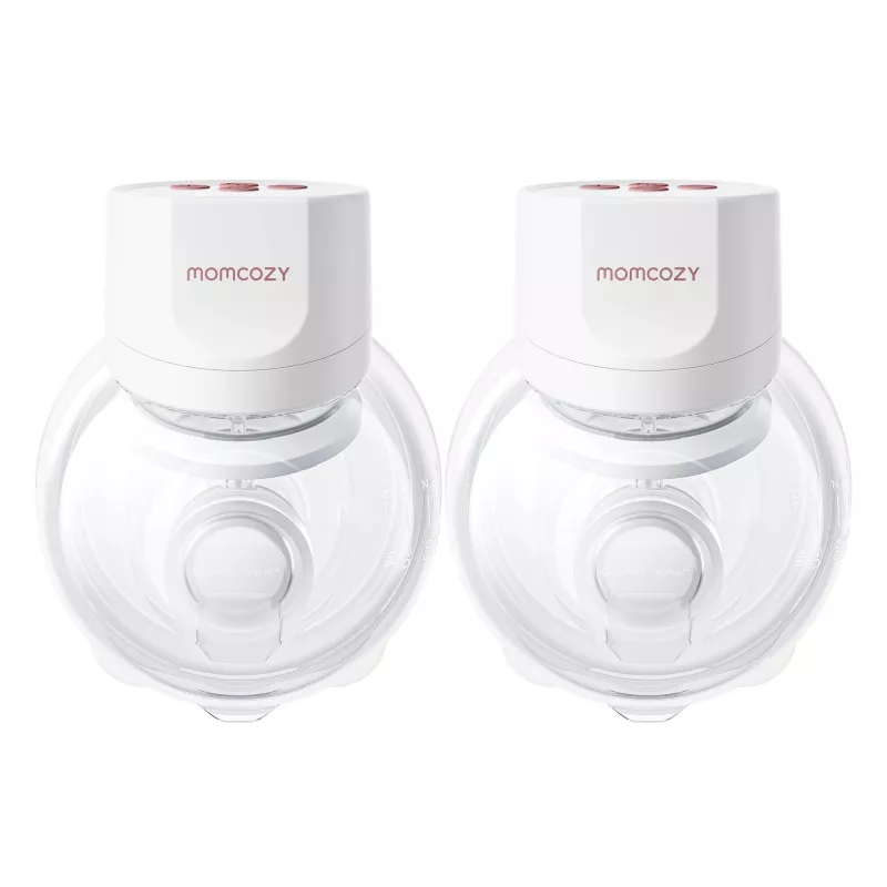 MOMCOZY S12 PRO+ Sacaleches portátil Blanco Pack doble