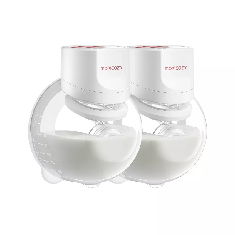 MOMCOZY S12 PRO+ Sacaleches portátil Blanco Pack doble