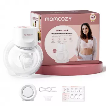 MOMCOZY S12 PRO+ Sacaleches portátil blanco pack individual