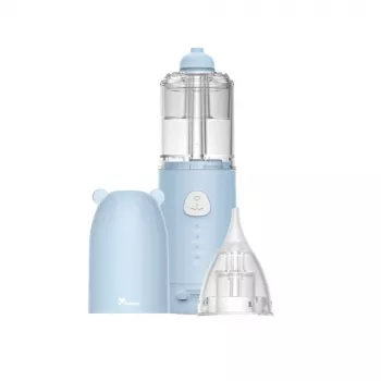 Momini Irrigador y aspirador nasal automático 2 en 1 NanoFlush