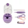 Momini Set de cuidado de uñas para bebé Lila