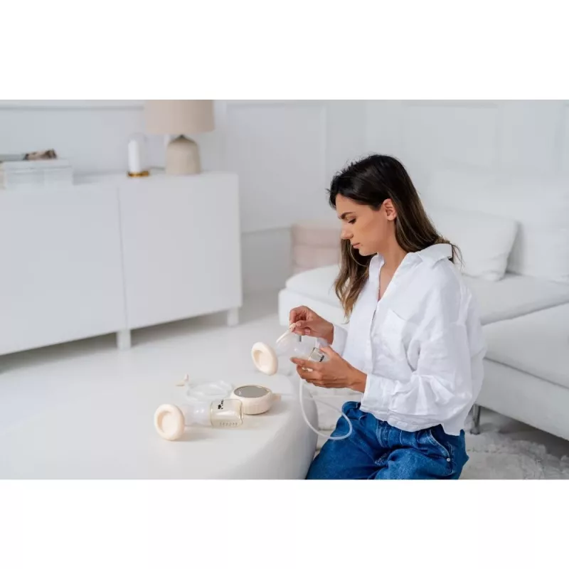 Momini Sacaleches electrónico inalámbrico doble MilkySilky