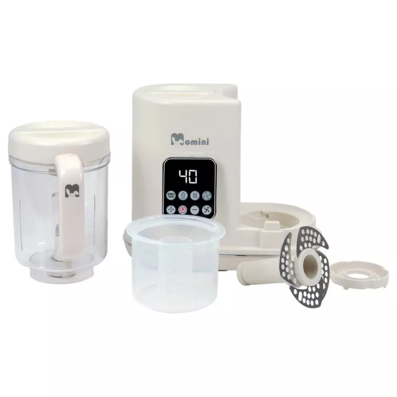 Momini Batidora multiusos al vapor con función de calientabiberones 7en1 MiniChef