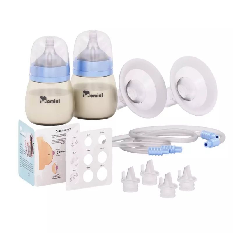 Momini TwinPump Sacaleches electrónico inalámbrico doble