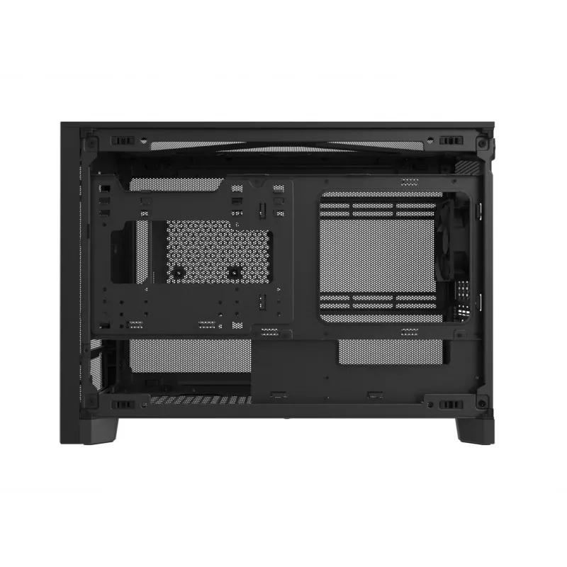 Caja de PC mini-torre Montech TEN (B), cristal templado, negro, Micro-ATX/Mini-ITX