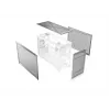MONTECH TEN (W) caja de PC mini torre blanca - Micro ATX / Mini-ITX, cristal templado, ARGB