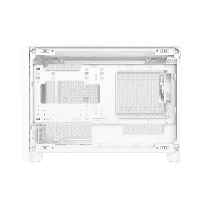 MONTECH TEN (W) caja de PC mini torre blanca - Micro ATX / Mini-ITX, cristal templado, ARGB