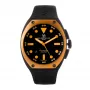 Montres de Luxe reloj de hombre automático 09SA-BK-1002 48mm esfera negra correa de piel