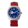 Montres de Luxe Reloj unisex de cuarzo 42mm Caja de acero inoxidable Esfera azul Correa de piel 09MON-ALKZBLU
