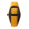 MONTRES DE LUXE Reloj unisex 09BK-2502 40mm Acero inoxidable Piel negra