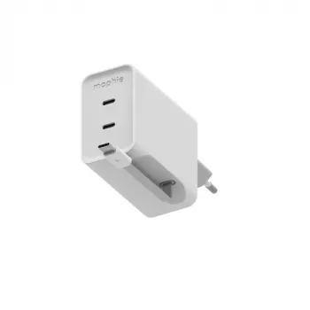 Mophie GaN USB-C Dual 67W Retractable Cable RoC 2026 blanco EU