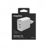 Mophie ROC GaN 45W cargador de pared dual USB-C - blanco