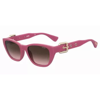 MOSCHINO Gafas de sol de mujer MOS130-S-MU1 Havana acetato marrón degradado 55 mm