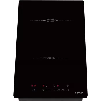 MPM MPM-30-IM-18 placa de inducción empotrable 29 cm negra 2 zonas control táctil