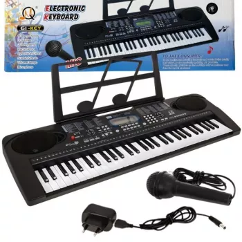 MQ 6159 UFB Teclado educativo de 61 teclas para niños con micrófono