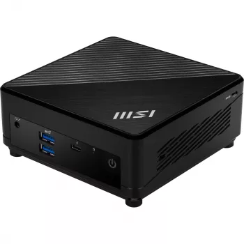 MSI Cubi 5 12M 407BEU Barebone Mini PC, Intel Core i3-1215U, 0GB RAM, Sin almacenamiento, Wi-Fi 6E, Bluetooth 5.3, Negro