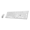 MSI Forge K210 Wireless Combo White US - Conjunto de teclado y ratón
