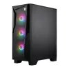 Caja de PC gaming semitorre ATX MSI MAG FORGE 130A Airflow - negra, cristal templado, 4 ventiladores ARGB