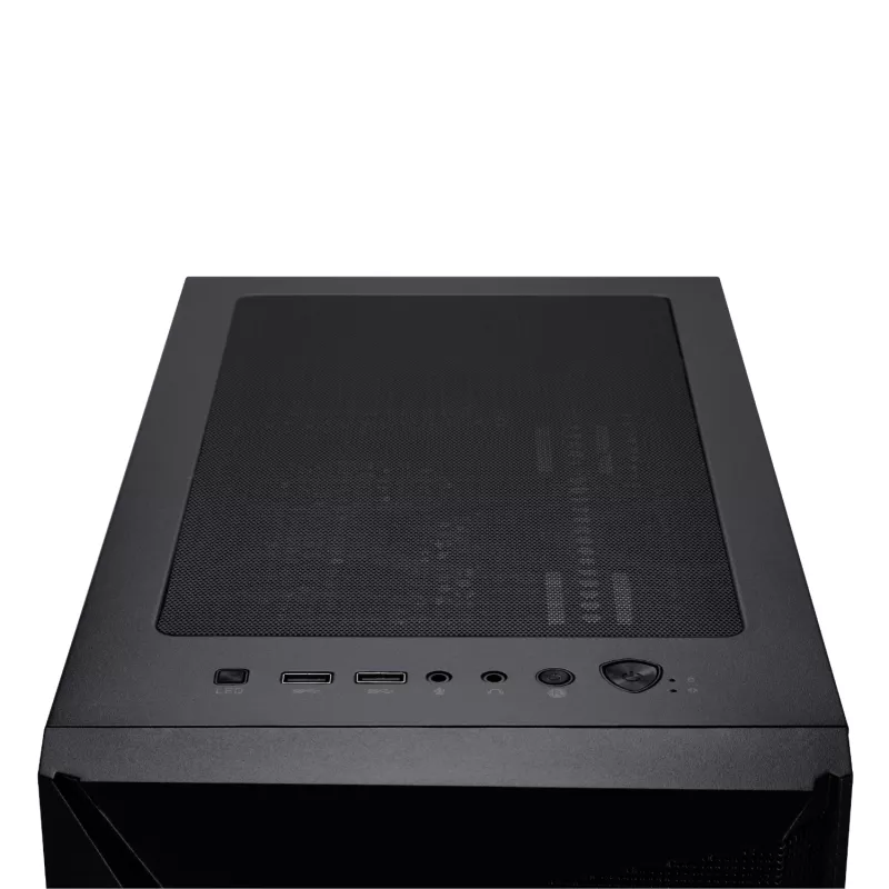 Caja de PC gaming semitorre ATX MSI MAG FORGE 130A Airflow - negra, cristal templado, 4 ventiladores ARGB