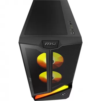 MSI MPG Infinite Z3 X3D PC de sobremesa gaming, AMD Ryzen 7 7800X3D, 32GB DDR5, 1TB NVMe SSD, NVIDIA GeForce RTX 4070 Ti, Windows 11 Home, negro
