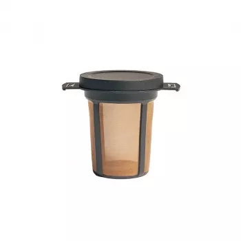 Filtro de café reutilizable MSR 321003, malla de acero inoxidable, negro/marrón, 1 ud.