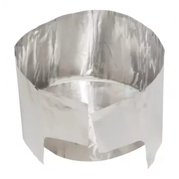 MSR Heat Reflector – Cortavientos de aluminio para hornillos (plateado)