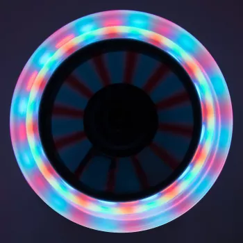 MUUWMI Patinete de aluminio Neon, 125 mm, con ruedas luminosas
