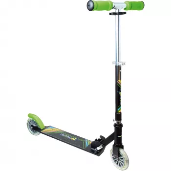 MUUWMI Patinete de aluminio Neon, 125 mm, con ruedas luminosas