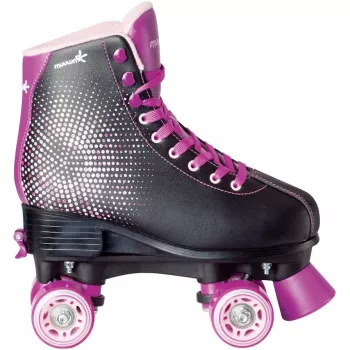 MUUWMI Patines de ruedas infantiles de disco, talla ajustable 35-38 EU, lila