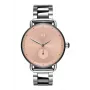 Reloj de cuarzo suizo MVMT D-FR01-S 36mm esfera blanca correa de piel negra