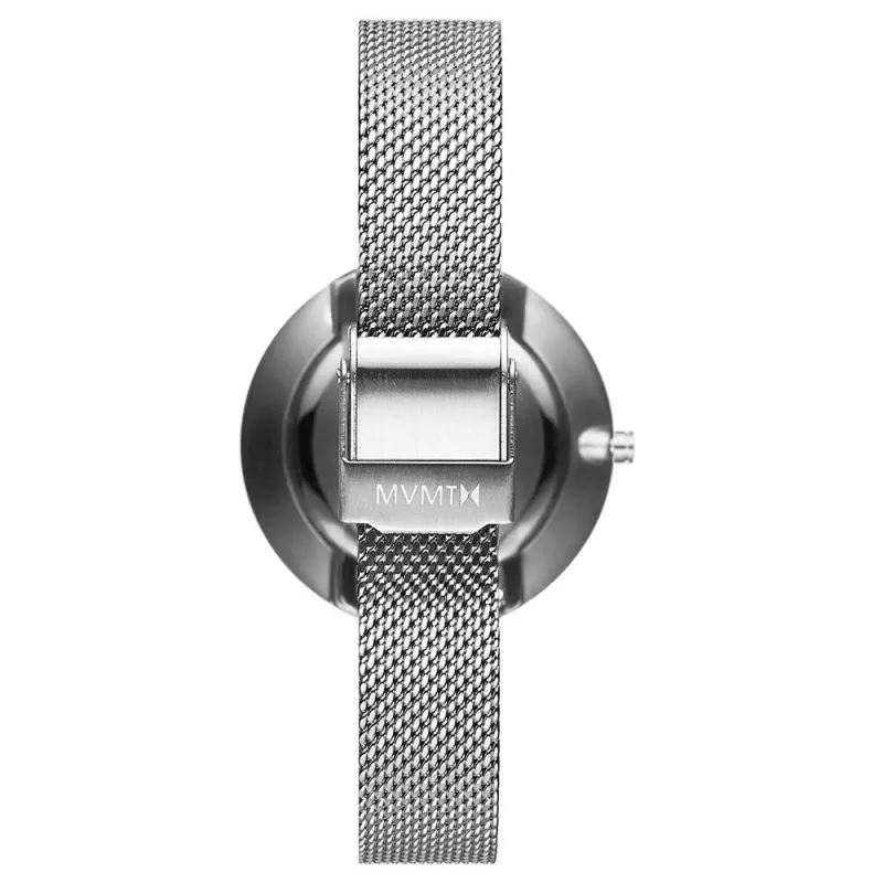 MVMT reloj de mujer analógico de cuarzo D-FB01-S Signature 32mm brazalete de malla milanesa de acero inoxidable plateado