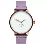 MVMT reloj mujer Nova Chrono D-FR01-RGPU 36mm acero inoxidable oro rosa piel morada