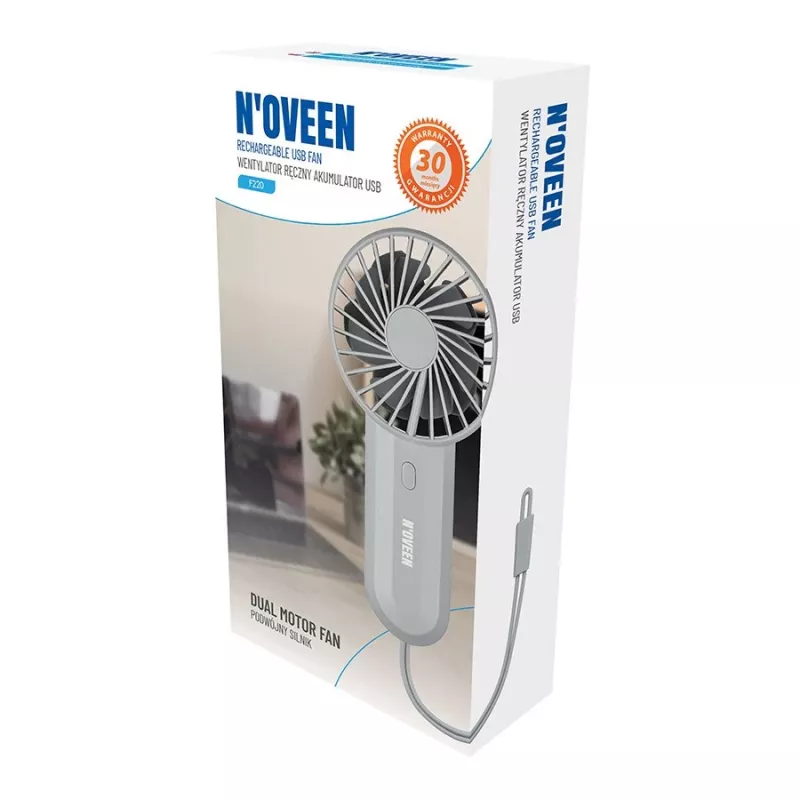 N'OVEEN NOVEEN F220 Ventilador de mano recargable por USB