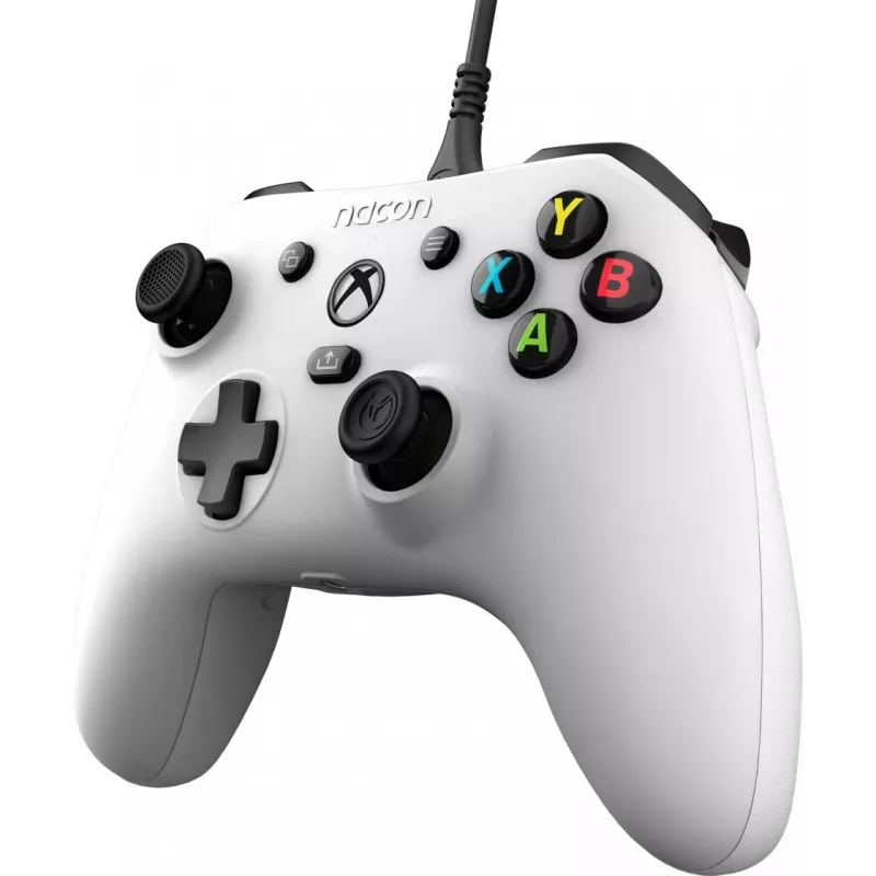 NACON EVOL-X Mando con cable para Xbox Series X|S, Xbox One, PC - Blanco