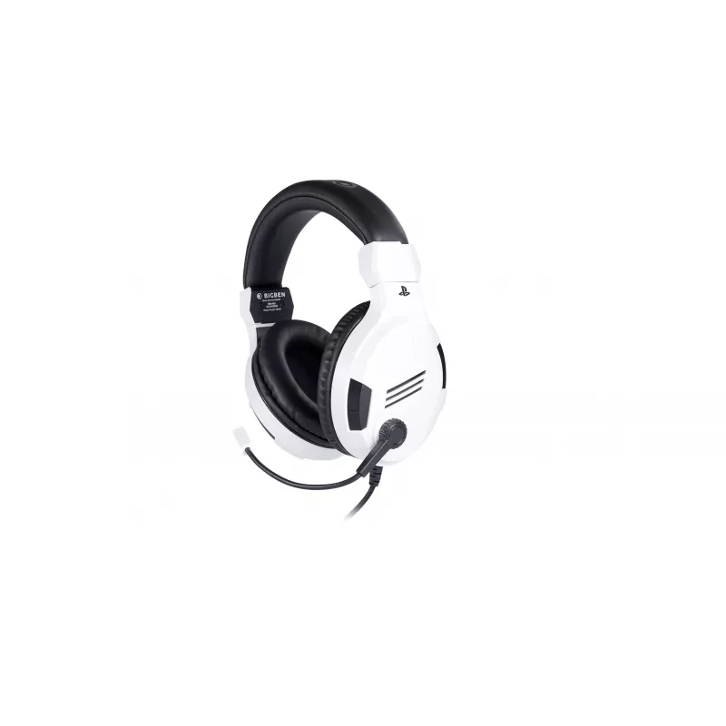 NACON PS4 Gaming-Headset V3 Blanco - Auriculares over-ear con cable y micrófono para PlayStation 4, PC, dispositivos móviles