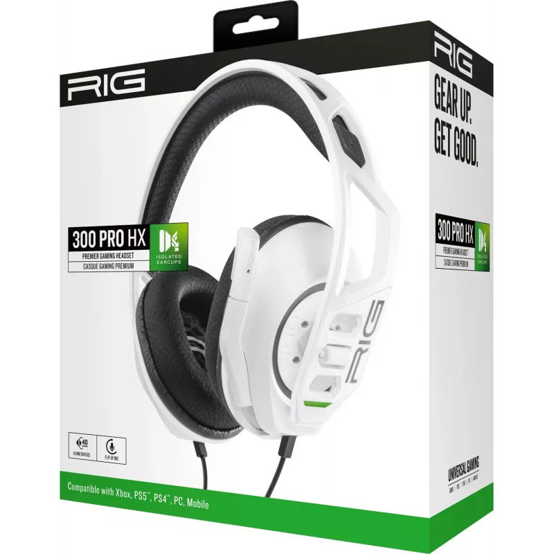 Auriculares gaming NACON RIG 300HX para Xbox, blancos