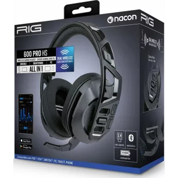 NACON RIG 600 PRO HS Auriculares, Negro