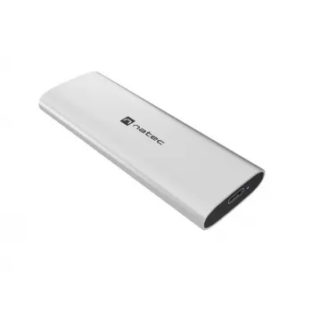 NATEC carcasa externa SSD RHINO M.2 NVMe USB-C 3.2 Gen 2 Arctic Silver