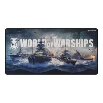 Natec Genesis Carbon 500 Maxi alfombrilla gaming para ratón World of Warships Armada - 900 x 450 mm