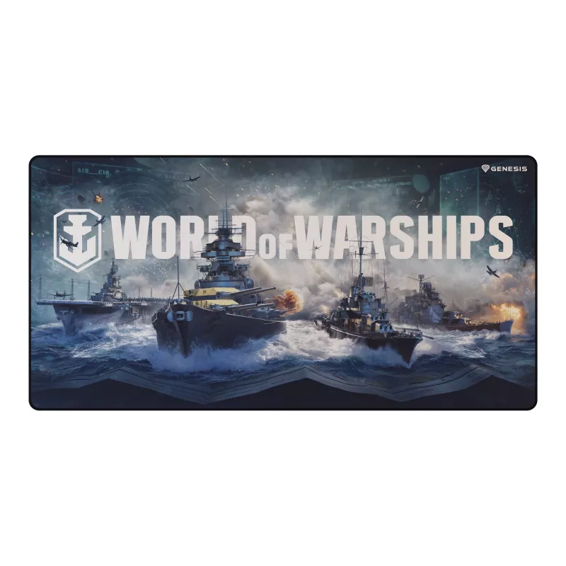 Natec Genesis Carbon 500 Maxi alfombrilla gaming para ratón World of Warships Armada - 900 x 450 mm