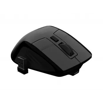 Natec Jaguar Pro Ratón Gaming Inalámbrico, 2,4 GHz + Bluetooth, 4000 DPI, Negro