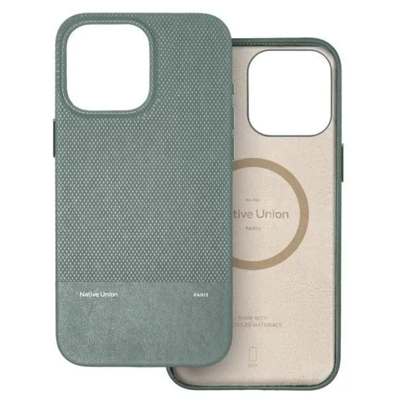 Native Union (RE)Classic funda para iPhone 16 Pro Max con MagSafe - Slate Green