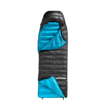 NATUREHIKE CW400 saco de dormir de plumón de pato talla M negro NH18C400-D