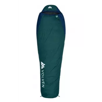 Volven Polaris Evo Saco de dormir, verde, cremallera a la derecha