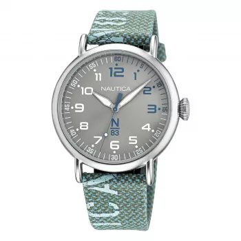 Reloj de hombre Nautica NAPLSF019 analógico cuarzo acero inoxidable 40 mm esfera azul