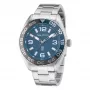 Nautica Reloj de hombre cuarzo analógico NAPFWS307 44 mm esfera azul correa de silicona azul