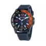 Nautica Reloj cronógrafo de cuarzo de hombre NAPFWS302 45mm esfera azul pulsera de silicona
