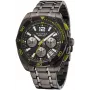 Nautica reloj de cuarzo hombre NAPTCF210 44mm acero inoxidable esfera azul correa de silicona