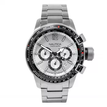 Reloj de hombre Nautica NAPBFCF04 46 mm silicona azul cronógrafo