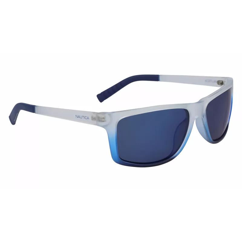 Gafas de sol rectangulares polarizadas de hombre Nautica N3651SP-471 - negras